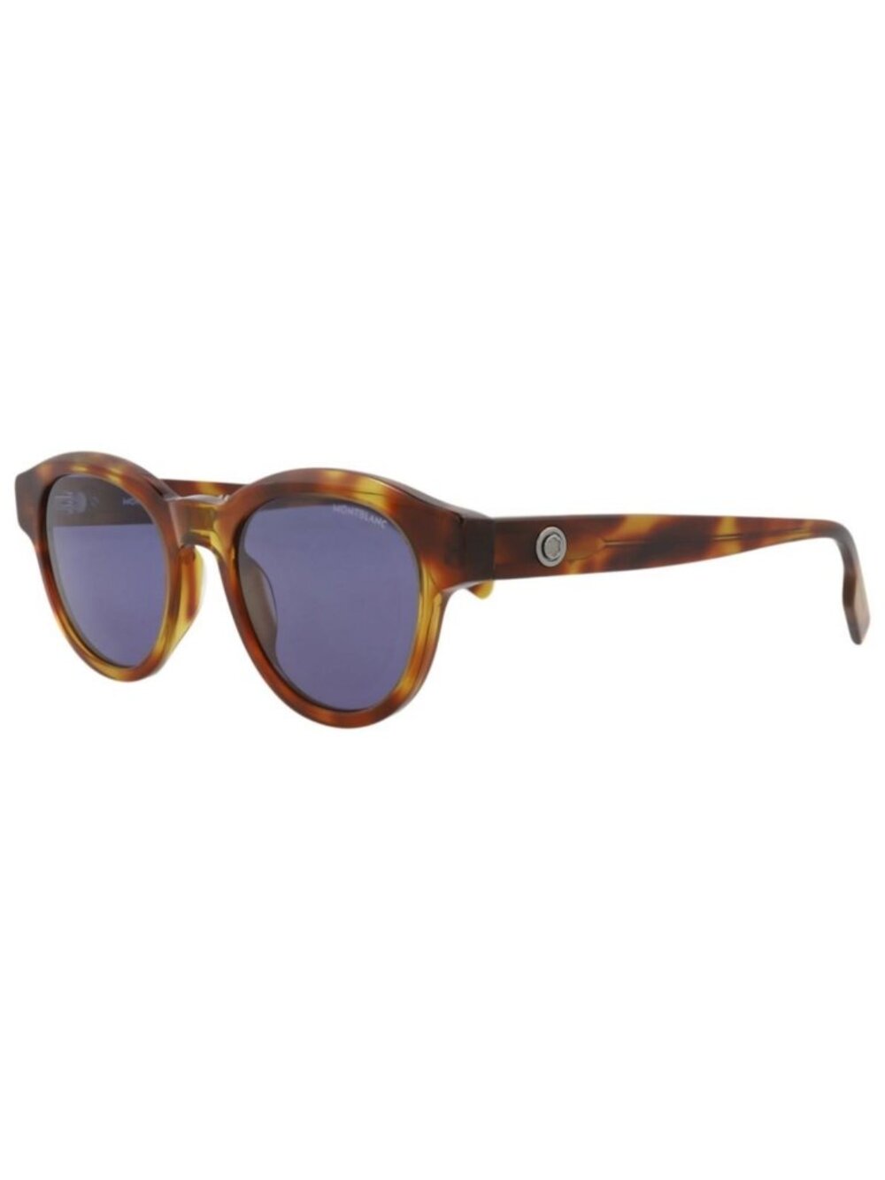 New Montblanc Mens Round/Oval Havana Havana Blue Fashion Designer Sunglasses